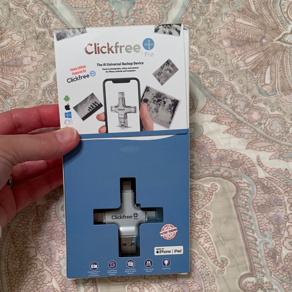 Clickfree Pro USB Backup Drive - Silver - Picture 3 of 4